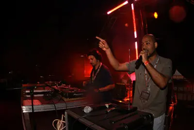 DJ INO and MC Johnny Def at Monegros Desert Festival 2007
